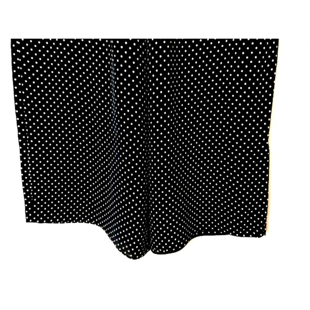 Theory Wide Leg Culottes Crop Navy White Polka Dot Crepe High Waist Size Small - Picture 7 of 9